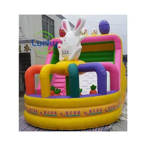 Aanpasbare Muziek Feest Opblaasbare Trampoline Springen Custom Outdoor Opblaasbaar Spel Kinderen Leuk Kasteel Opblaasbaar Obstakel