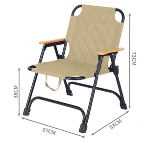 Chaise pliante Kermit de haute qualité pour l'extérieur avec rembourrage en coton, chaise de loisirs portable pour pique-nique et pêche - Product Image 2