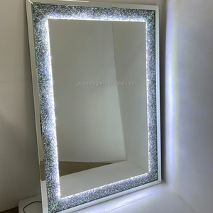 <span class=keywords><strong>Table</strong></span> console en meubles miroir de <span class=keywords><strong>haute</strong></span> qualité avec miroir mural décoratif 3D en verre - Product Image 3