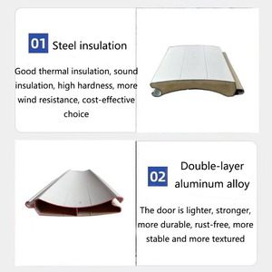 <span class=keywords><strong>Persiana</strong></span> <span class=keywords><strong>enrollable</strong></span> de aleación de aluminio de diseño Industrial moderno, puerta de casa de garaje <span class=keywords><strong>enrollable</strong></span> Vertical, talleres antirrobo a prueba de viento - Product Image 6