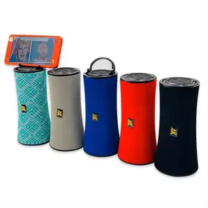 Printing Logo Waterproof Outdoor Bluetooth Portable Subwoofer Mini Music Wireless Speaker With Phone Holder