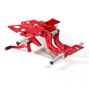 อุปกรณ์เสริมรถจักรยานยนต์ Raider 150 Engine V4 ชุดพักเท้าหลังแบบปรับได้ CNC - Product Image 2