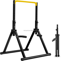 Tour de musculation pliable en fonte, station de dips, barre de traction, équipement de fitness autoportant pour la salle de sport à domicile, entraînement de force, 700 LBS