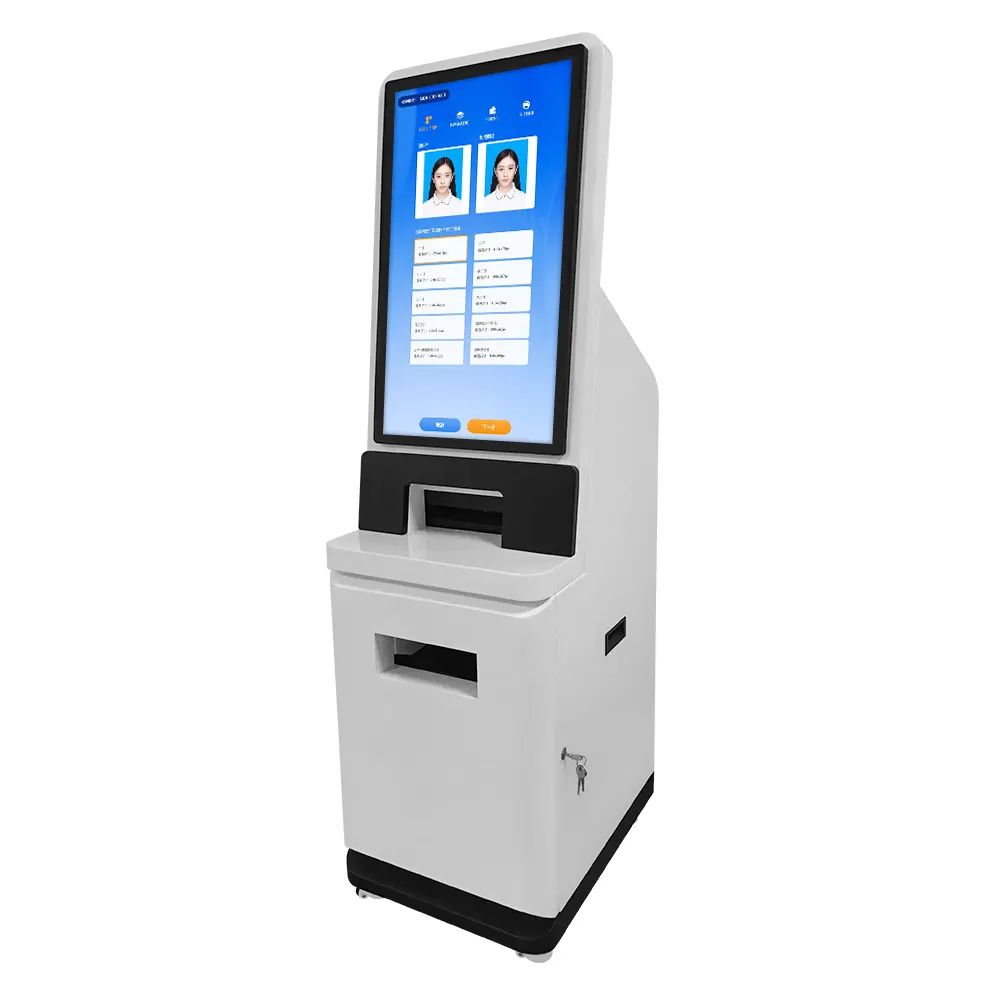 Government Bank Multifunktions-Selbstbedienung A4/B5-Drucker LCD-Touchscreen Digital Signage Selbst druck kiosk