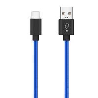 Cable USB Tipo-C de Nailon con Carga Rápida 3A, Carcasa de Aleación de Aluminio, Conductor de Cobre Puro 21AWG, Trenzado, para Impresora, Auriculares, Computadora