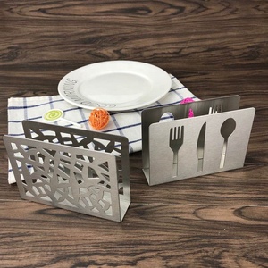 <span class=keywords><strong>Servilletero</strong></span> de tejido <span class=keywords><strong>Vertical</strong></span> de mesa de Metal creativo de acero inoxidable - Product Image 6