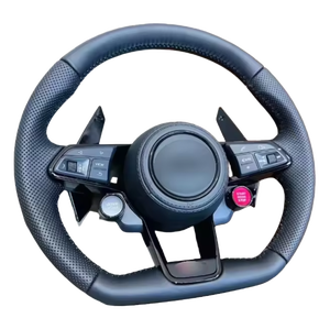Volante Sportivo in Fibra di Carbonio Completo di Pelle, Produzione di Fabbrica, Compatibile con <span class=keywords><strong>Audi</strong></span> A8, <span class=keywords><strong>A1</strong></span>, Q5, Inclusi TT e A7 <span class=keywords><strong>Sportback</strong></span> - Product Image 4