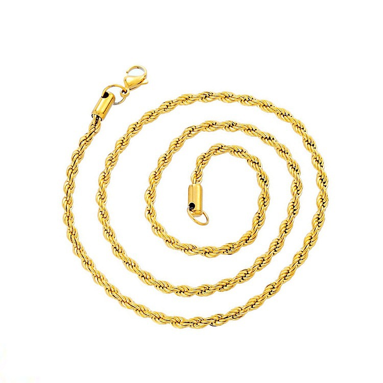3.0*60CM gold chain