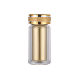 Hot PET acrilico rosso blu e oro bottiglia di plastica proteina polvere barattolo contenitore capsule pillola bottiglia di imballaggio nutrizione sportiva - Product Image 5
