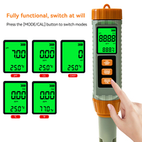 Portable Digital 4 in 1 CL pH ORP Temperature Testing Device for Fish Tank Aquaculture Aquarium Water Residual Chlorine Detector
