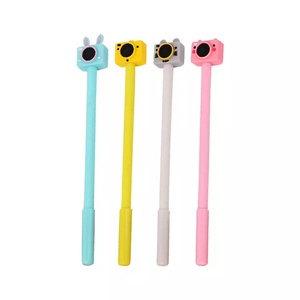 Low MOQ Custom Logo Cartoon Camera Stylus Gel Pen Plastic Unique Gel Ball Pen - Product Image 1