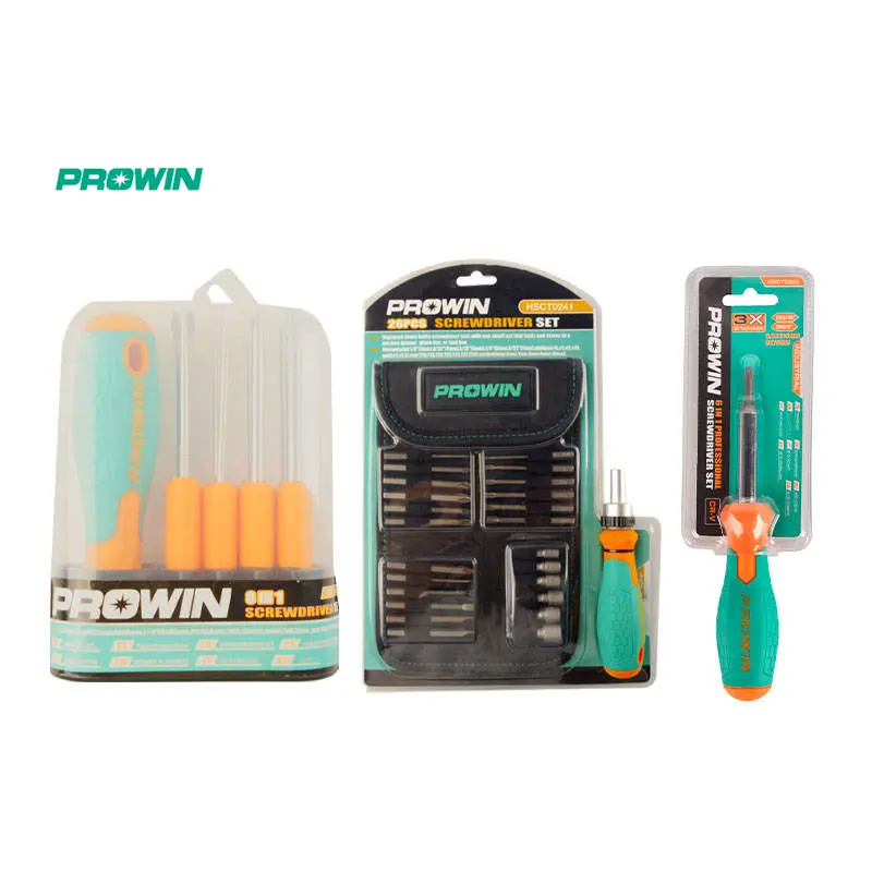 PROWIN כל-ב-אחד משלוח מדגם למעלה פיק מגנטי קצת Pozi Torx כוכב שטוח מחוררת פיליפס מברג סט