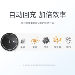 หุ่นยนต์ดูดฝุ่นคลินส์มันน์ 90-120 ตร.ม. ชาร์จอัตโนมัติ ถูพื้น กวาดฝุ่น พร้อมรีโมทคอนโทรล - Product Image 1