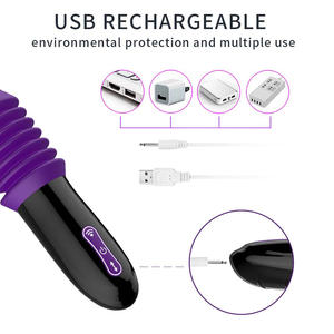 USB wiederauf ladbare Frauen Sex maschine weiblich Vibrator Massage gerät Dildo Mastur bator Sexspielzeug für Frauen - Product Image 4