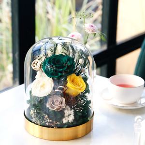 Rosa Preservada Perfumada con Aroma a <span class=keywords><strong>Amor</strong></span> Infinito, Flor Eterna Natural Real en Cúpula de Cristal, Regalo Perfecto de Navidad para Mujeres - Product Image 2