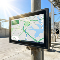 Moniteur tactile industriel haute luminosité lisible en plein soleil, anti-reflet, écran LCD étanche