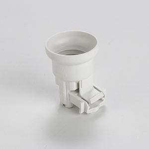 Plastique <span class=keywords><strong>noir</strong></span> et blanc fileté électrique <span class=keywords><strong>e27</strong></span>/e26/<span class=keywords><strong>e14</strong></span> douilles de lumière rétro style période Edison support de lampe avec fil - Product Image 2