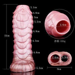 Yocy Fury rồng đa chức năng dildo girth Enhancer Silicone dildo dương vật tay áo Bìa dương vật Vòng trì hoãn xuất tinh Extender - Product Image 2