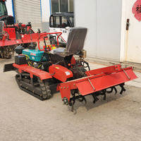 Mini-tracteur chenillé antidérapant pour pentes 25HP 35HP, cultivateur à chenilles en caoutchouc pour travaux de terrassement sur terrasses agricoles en montagne