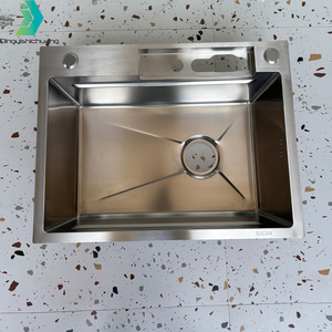 <span class=keywords><strong>Fregadero</strong></span> de Cocina de Acero Inoxidable de Doble Cubeta Multifuncional con Diseño Nuevo, Antirrayaduras, Superficie Nano, Fácil de Limpiar, Hecho a Mano - Product Image 6