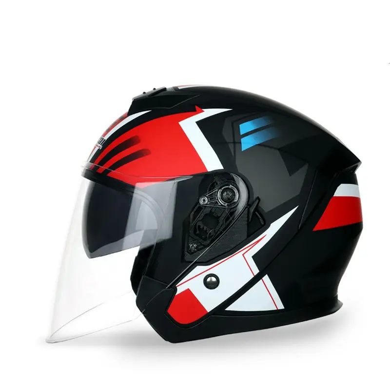 SUBO नई शैली फैशन उच्च गुणवत्ता रेसिंग हेलमेट 2 लेंस पूरा चेहरा मोटरसाइकिल हेलमेट
