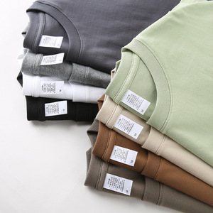 เสื้อยืดแขนสั้นยูนิเซ็กซ์ ผ้าฝ้าย 100% สกรีนลายปักโลโก้ พิมพ์ลายตามสั่ง เสื้อยืดผู้ชาย - Product Image 1