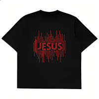 Transfert de strass personnalisé sur le thème du christianisme, motif thermocollant pour T-shirts