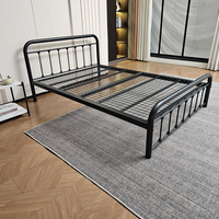 Canapé-lit moderne réglable, facile à assembler, portable, inclinable, pliable, écologique, gain de place, taille double ou king size, en fer, résistant aux charges