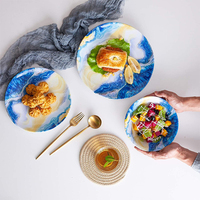 Ensemble de vaisselle Bestwares pour hôtel, incassable, haut de gamme, en mélamine, pour restaurant, bol à soupe, assiette à dîner, ensemble de vaisselle combiné