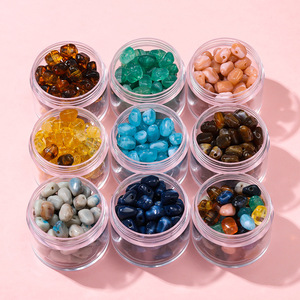 Perles irrégulières en acrylique, 12 couleurs, pour la fabrication de bracelets, matériaux de bijouterie DIY - Product Image 3