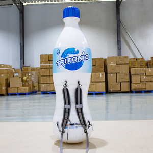 Tritonic <b>Water</b> Bottle 1.5L Plastic Beverage <b>Container</b> Blue Cap Carton Packaging - Product Image 2