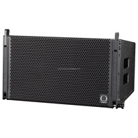 Enceinte Line Array active professionnelle 10 pouces 2 voies LA10 avec haut-parleurs en néodyme, design en bois, puissance de sortie 80W/300W