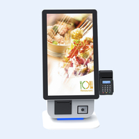 Machine de commande de restaurant, kiosque en libre-service, SDK activé, écran tactile 21,5 pouces, système d'exploitation Android, utilisation en intérieur, paiement sans argent liquide
