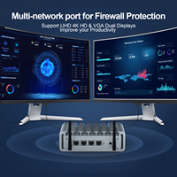 Hystou P09B Intel Alder Lake N100 4 LAN 4 cœurs 4 threads 3,40 GHz Mini PC de bureau sans ventilateur, nouveau pare-feu Pfsense