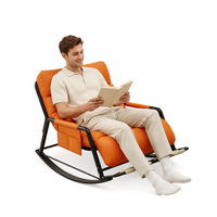Fauteuil inclinable pivotant moderne avec fonction de sommeil, fauteuil de relaxation, fauteuil d'appoint pour chambre, salle à manger, salon