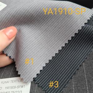 Custom Pinstripe 300 GM <strong>Striped</strong> woven 75 <strong>Polyester</strong> 22 Rayon 3 Stretch <strong>Suit</strong> Pants <strong>Fabric</strong> <strong>For</strong> men - Product Image 3