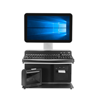 Terminal Punto de Venta Todo en Uno de 14 Pulgadas, Máquina POS con Android/Windows, Teclado, Impresora, Escáner, para Restaurantes y Comercios