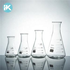 Huke ขวดทดลองแบบก้นแบนทรงกรวยปากกว้าง,ขวดสุญญากาศ100มล. - Product Image 3