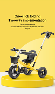 รถสามล้อเด็ก<span class=keywords><strong>3</strong></span>ล้อแบบ<span class=keywords><strong>3</strong></span> in 1หมุนได้360องศาจักรยานเข็นเด็กสามล้อทำจากพลาสติก - Product Image 2