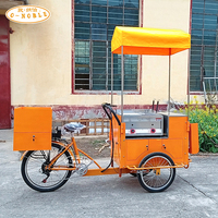 Triciclo eléctrico de comida rápida para perros, con parrilla y freidora