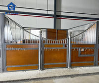 Kit de portes de stalles d'écurie pour chevaux en bambou tressé préfabriqué, facile à installer et portable