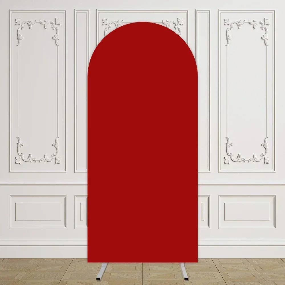 2 panelen bruiloft boog gordijnen, elastische chiffon boog draperie, 5