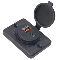 Chargeur USB 48W à port PD le plus vendu à l'international pour bus, camping-car, voiture avec support allume-cigare (YC-A79PD)
