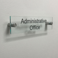 Panneaux de signalisation personnalisés en polycarbonate transparent pour logo de marque, découpe sur mesure, utilisation intérieure/extérieure, tailles personnalisées, impression de logo de marque