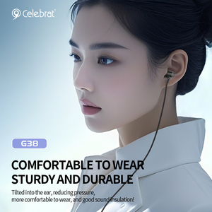 Auriculares con cable G38 al por mayor de fábrica con tipo C para Oppo Vivo cabeza redonda plana tipo C Huawei - Product Image 5