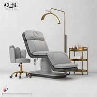 Table de massage de luxe sur mesure, 3 moteurs, électrique, pliable, lit de beauté incurvé, chaise esthétique hydraulique, lit pour extensions de cils