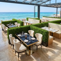 Chaises de table à manger minimalistes noires et dorées pour restaurant-buffet, structure résistante à la rouille, entretien quotidien facile