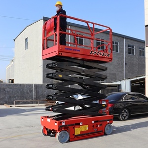 Điện Scissor Lift 4-18M trên không nền tảng 6M 8M 10m 12M 14m skylift di động nâng lên giàn giáo thủy lực Scissor Lift - Product Image 5