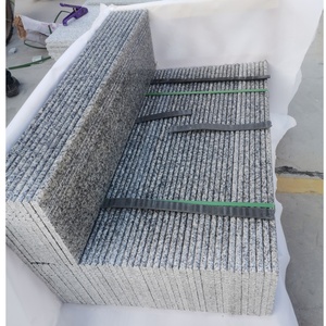 China Natural Pearl Grey Granite G603 Treppenstufen 115 X28X2 cm mit polierter Oberfläche, eine lange seitliche Bullnose,3 rutsch feste Rillen - Product Image 5