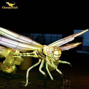 Año Nuevo chino Decoración artificial Linterna de seda animal impermeable al aire libre - Product Image 4